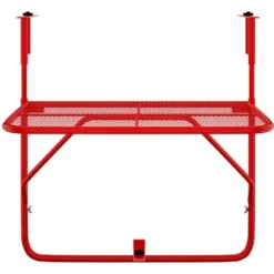 Table Suspendue De Balcon Table D'extérieur - Rouge 60x40 Cm Acier BV747478 - BonneVie -Promos Verde Rêverie Boutique 90044332 2