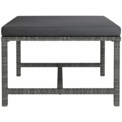 UNIQUERepose-pied Sectionnel Avec Coussin Gris Résine Tressée5 Kg,Magnifique & Montage Facile97205 -Promos Verde Rêverie Boutique 90126913 3