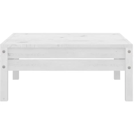 UNIQUERepose-pied De Jardin Blanc Bois De Pin Solide6,4 Kg,Magnifique & Montage Facile27118 4 UNIQUERepose-pied De Jardin Blanc Bois De Pin Solide6,4 Kg,Magnifique & Montage Facile27118 – Image 2