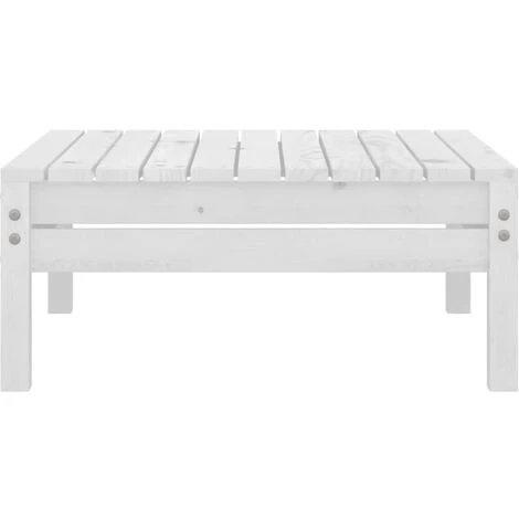 UNIQUERepose-pied De Jardin Blanc Bois De Pin Solide6,4 Kg,Magnifique & Montage Facile27118 5 UNIQUERepose-pied De Jardin Blanc Bois De Pin Solide6,4 Kg,Magnifique & Montage Facile27118 – Image 3