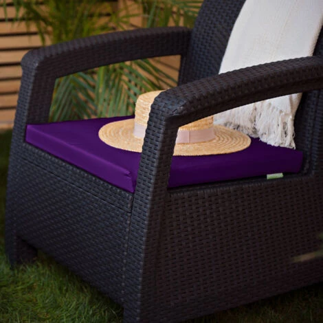 Gardenista Extérieur Remplacement Président Coussins De Siège, Résistant à L'eau Coussins De Siège De Canapé Pour Meubles En Rotin Avec Siège En Polyester Ignifugé Tampon, Violet (4 Pièces) 7 Gardenista Extérieur Remplacement Président Coussins De Siège, Résistant à L'eau Coussins De Siège De Canapé Pour Meubles En Rotin Avec Siège En Polyester Ignifugé Tampon, Violet (4 Pièces) – Image 5