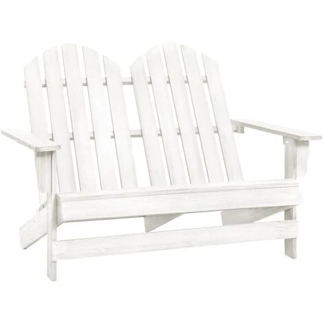 Chaise De Jardin - Chaise D'extérieur Pour Terrasse/jardin Adirondack 2 Places Bois De Sapin Massif Blanc BV179775 - BonneVie 3 Chaise De Jardin - Chaise D'extérieur Pour Terrasse/jardin Adirondack 2 Places Bois De Sapin Massif Blanc BV179775 - BonneVie