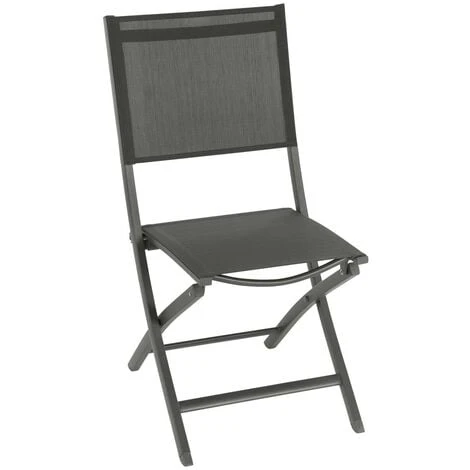 Lot De 4 Chaises Pliantes Essentia Anthracite & Gris - Hespéride 3 Lot De 4 Chaises Pliantes Essentia Anthracite & Gris - Hespéride