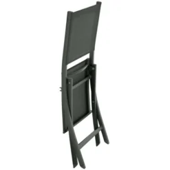 Lot De 4 Chaises Pliantes Essentia Anthracite & Gris - Hespéride 5 Lot De 4 Chaises Pliantes Essentia Anthracite & Gris - Hespéride -Promos Verde Rêverie Boutique 90482298 2