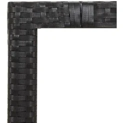 Table De Jardin Plateau En Bois Noir Résine Tressée Bois Massif VidaXL 11 Table De Jardin Plateau En Bois Noir Résine Tressée Bois Massif VidaXL -Promos Verde Rêverie Boutique 91063808 5