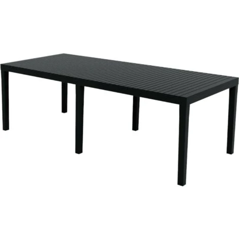 Dmora Table D'extérieur Susa, Table à Manger Rectangulaire Extensible, Table De Jardin Extensible, 100% Made In Italy, Cm 150x90h72, Anthracite 4 Dmora Table D'extérieur Susa, Table à Manger Rectangulaire Extensible, Table De Jardin Extensible, 100% Made In Italy, Cm 150x90h72, Anthracite – Image 2