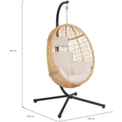 Fauteuil Oeuf Suspendu Ajouré Effet Rotin Avec Coussin écru 11 Fauteuil Oeuf Suspendu Ajouré Effet Rotin Avec Coussin écru -Promos Verde Rêverie Boutique 91245124 5