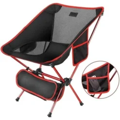 Chaise De Camping Chaise De Camping Pliable Compact Chaise De Pêche Ultra-Légères Portatives Avec Pour Randonnée Pêche