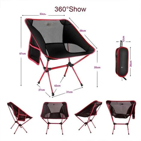 Chaise De Camping Chaise De Camping Pliable Compact Chaise De Pêche Ultra-Légères Portatives Avec Pour Randonnée Pêche 5 Chaise De Camping Chaise De Camping Pliable Compact Chaise De Pêche Ultra-Légères Portatives Avec Pour Randonnée Pêche – Image 3
