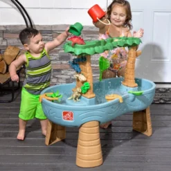 STEP2 Dino Showers Table Sable Et Eau Jouet Dinosaure, Jeu D'eau Pour Plusieurs Enfants Facile à Construire Ranger Jeux D'Eau -Promos Verde Rêverie Boutique 91994728 4