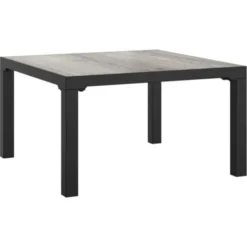 Table Basse De Jardin Gris 55x55x31 Cm DPC Et Acier VidaXL