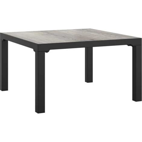 Table Basse De Jardin Gris 55x55x31 Cm DPC Et Acier VidaXL 3 Table Basse De Jardin Gris 55x55x31 Cm DPC Et Acier VidaXL