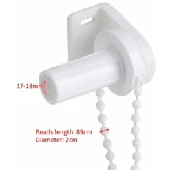 Ensemble Embrayage Chane De Store Enrouleur Perle Ajustable Pour Store Rideau Voilage Tube 17mm Kit D'accessoires Support De Roue D'embrayage Poulie Latérale Kit De Réparation De Haute Qualité
