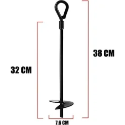 Ancrage Au Sol , 38,1 Cm, Robuste, Protection De Terrier, Tentes, Balanoires, Trampoline, 8 Pi¨¨ces