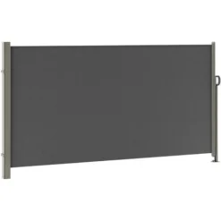 Soges Store Latéral Extensible étanche Protection Solaire écran De Confidentialité Pour Balcon, Terrasse, Jardin Protection Contre Le Vent, 300cm X 160cm Gris