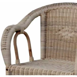 Ensemble De 2 Fauteuils De Jardin Chillvert Parma 60x66x81 Cm Fabriqués En Rotin Naturel Résistant Couleur Marron Vieilli -Promos Verde Rêverie Boutique 92748298 5
