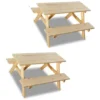 Spielzeuge Table De Pique-nique Pour Enfants - 2 Pièces - 50x80x89 Cm 1 Spielzeuge Table De Pique-nique Pour Enfants - 2 Pièces - 50x80x89 Cm -Promos Verde Rêverie Boutique 92943049 1