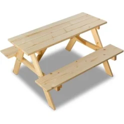 Spielzeuge Table De Pique-nique Pour Enfants - 50x80x89 Cm -Promos Verde Rêverie Boutique 92946036 4
