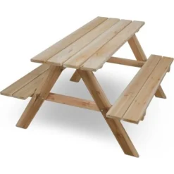 Spielzeuge Table De Pique-nique Pour Enfants - 50x80x89 Cm -Promos Verde Rêverie Boutique 92946036 5