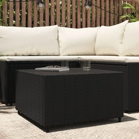 JOLI® Mode Table Intérieur Ou Extérieur - Table Basse De Jardin Carré Noir 50x50x30 Cm Résine Tressée TOP33302 3 JOLI® Mode Table Intérieur Ou Extérieur - Table Basse De Jardin Carré Noir 50x50x30 Cm Résine Tressée TOP33302