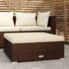 Canapé De Jardin Canapé Repose-pied Relax - Coussin Marron 70x70x30 Cm Résine Tressée BV275289 - BonneVie 2 Canapé De Jardin Canapé Repose-pied Relax - Coussin Marron 70x70x30 Cm Résine Tressée BV275289 - BonneVie -Promos Verde Rêverie Boutique 93464396 1