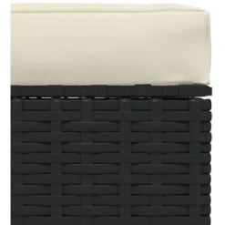 Canapé De Jardin Canapé Repose-pied Relax - Et Coussin Noir 70x70x30cm Résine Tressée BV942569 - BonneVie 8 Canapé De Jardin Canapé Repose-pied Relax - Et Coussin Noir 70x70x30cm Résine Tressée BV942569 - BonneVie -Promos Verde Rêverie Boutique 93464417 3