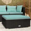 Canapé De Jardin Canapé Repose-pied Relax - Et Coussin Noir 70x70x30cm Résine Tressée BV259616 - BonneVie 2 Canapé De Jardin Canapé Repose-pied Relax - Et Coussin Noir 70x70x30cm Résine Tressée BV259616 - BonneVie -Promos Verde Rêverie Boutique 93464453 1