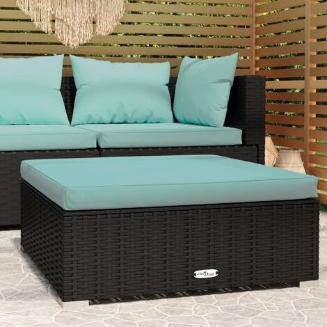 Canapé De Jardin Canapé Repose-pied Relax - Et Coussin Noir 70x70x30cm Résine Tressée BV259616 - BonneVie 3 Canapé De Jardin Canapé Repose-pied Relax - Et Coussin Noir 70x70x30cm Résine Tressée BV259616 - BonneVie
