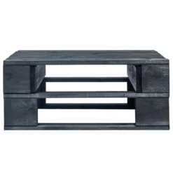 Table Basse De Jardin,Repose-pied Palette De Jardin Bois Noir -Promos Verde Rêverie Boutique 93559206 2