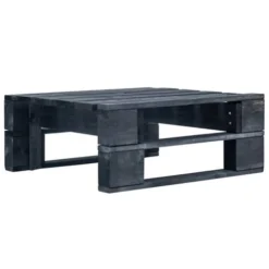 Table Basse De Jardin,Repose-pied Palette De Jardin Bois Noir -Promos Verde Rêverie Boutique 93559206 4