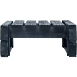 Table Basse De Jardin,Repose-pied Palette De Jardin Bois Noir -Promos Verde Rêverie Boutique 93559206 5