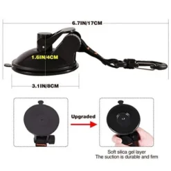 Lot De 4 Ventouses D'ancrage Solides Pour Voiture Avec Crochet De Fixation Pour Auvent Latéral De Voiture, Bateau, Camping, Bâche, Tentes, Bagages, Bâches -Promos Verde Rêverie Boutique 93990666 3