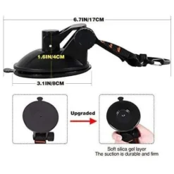 Lot De 4 Ventouses D'ancrage Solides Pour Voiture Avec Crochet De Fixation Pour Auvent Latéral De Voiture, Bateau, Camping, Bâche, Tentes, Bagages, Bâches -Promos Verde Rêverie Boutique 93990666 4