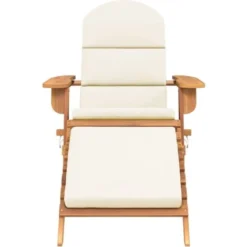 Chaise De Jardin Fauteuil De Jardin Adirondack Et Repose-pieds Bois Massif Acacia 91156 -Promos Verde Rêverie Boutique 94120588 3