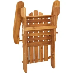 Chaise De Jardin Fauteuil De Jardin Adirondack Et Repose-pieds Bois Massif Acacia 91156 -Promos Verde Rêverie Boutique 94120588 5