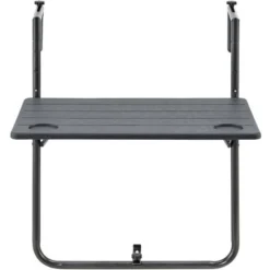 Nova Table Suspendue à Un Balcon Pliant De La Forme Rectangulaire Gris Foncé -Promos Verde Rêverie Boutique 94572439 4
