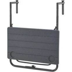Nova Table Suspendue à Un Balcon Pliant De La Forme Rectangulaire Gris Foncé -Promos Verde Rêverie Boutique 94572439 5
