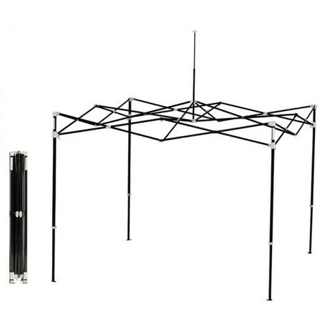Structure Armature De Tente Pliante 3x3m EZUP Eclipse Noir Sans Toile - EC3FST10BK 3 Structure Armature De Tente Pliante 3x3m EZUP Eclipse Noir Sans Toile - EC3FST10BK