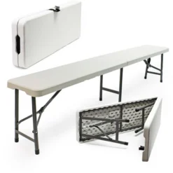 Banc De Camping Pliant Léger Jardin Extérieur BBQ Fête Barbecue Pique-nique 3 Places