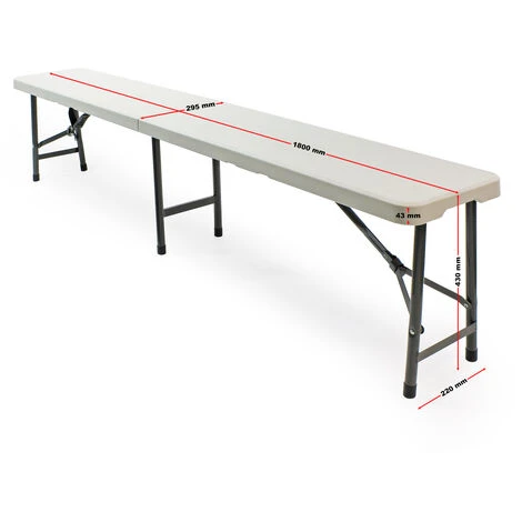 Banc De Camping Pliant Léger Jardin Extérieur BBQ Fête Barbecue Pique-nique 3 Places 5 Banc De Camping Pliant Léger Jardin Extérieur BBQ Fête Barbecue Pique-nique 3 Places – Image 3