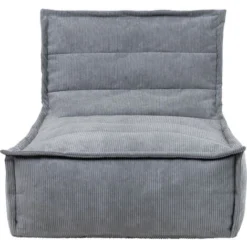 Icon Pouf Chaise Longue En Velours Côtelé Otto, Pouf Fauteuil De Salon XXL, Gris -Promos Verde Rêverie Boutique 95900304 4