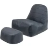 Veeva Pouf Fauteuil Et Repose-Pieds Vista, XL Poufs D’intérieur Et D’extérieur, Gris 2 Veeva Pouf Fauteuil Et Repose-Pieds Vista, XL Poufs D’intérieur Et D’extérieur, Gris -Promos Verde Rêverie Boutique 95900352 1