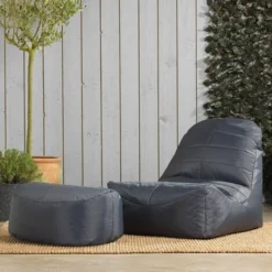 Veeva Pouf Fauteuil Et Repose-Pieds Vista, XL Poufs D’intérieur Et D’extérieur, Gris 9 Veeva Pouf Fauteuil Et Repose-Pieds Vista, XL Poufs D’intérieur Et D’extérieur, Gris -Promos Verde Rêverie Boutique 95900352 3