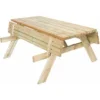 Table Pique-nique Bancs Pliables 200 Bois Traité Gardiun 198x154x74 Cm 42 Mm 6-8 Personnes 2 Table Pique-nique Bancs Pliables 200 Bois Traité Gardiun 198x154x74 Cm 42 Mm 6-8 Personnes -Promos Verde Rêverie Boutique 9591086 1