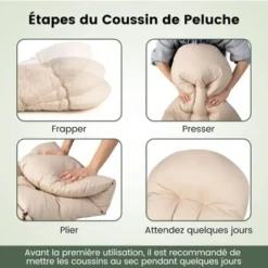 COSTWAY Coussin De Chaise Adirondack Avec Dossier De 81 CM Et Sangles De Fixation, 12 CM D'Épaisseur, Pour Intérieur/Extérieur Beige -Promos Verde Rêverie Boutique 95963551 3