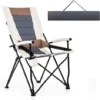 COSTWAY Chaise Pliante Camping Charge 150 KG, Fauteuil Pliant Camping Extérieur Portable Cadre Métal, Porte-Gobelet, Dossier Haut, Accoudoirs, Coussin Lombaire, Pour Plage, Pique-Nique, Jardin, Pêche 2 COSTWAY Chaise Pliante Camping Charge 150 KG, Fauteuil Pliant Camping Extérieur Portable Cadre Métal, Porte-Gobelet, Dossier Haut, Accoudoirs, Coussin Lombaire, Pour Plage, Pique-Nique, Jardin, Pêche -Promos Verde Rêverie Boutique 95979993 1