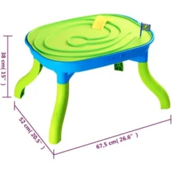 Table à Sable Et à Eau 3 En 1 Pour Enfants 67,5x52x38 Cm PP VidaXL 9 Table à Sable Et à Eau 3 En 1 Pour Enfants 67,5x52x38 Cm PP VidaXL -Promos Verde Rêverie Boutique 96114141 3