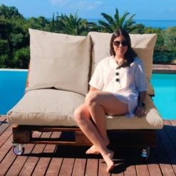 HAPPERS Coussin De Sol Polyvalent Extérieur Naylim Mate Turquoise 60x60 Turquoise -Promos Verde Rêverie Boutique 96684292 4