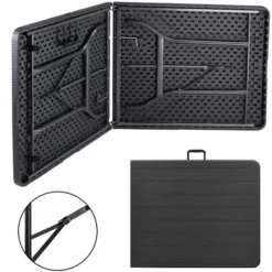 Table Pliante Rectangulaire En Aspect Rotin - Table De Jardin 8 Personnes - L180 X L75 X H73cm - Table Camping Exterieur Pour Jardin Terrasse Et Balcon - Noir 10 Table Pliante Rectangulaire En Aspect Rotin - Table De Jardin 8 Personnes - L180 X L75 X H73cm - Table Camping Exterieur Pour Jardin Terrasse Et Balcon - Noir -Promos Verde Rêverie Boutique 96784204 4