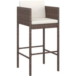 SalesHot® VidaXL Ensemble Bar De Jardin 5 Pcs - Ensemble Repas De Jardin Et Coussins Résine Tressée Marron Super83685 9 SalesHot® VidaXL Ensemble Bar De Jardin 5 Pcs - Ensemble Repas De Jardin Et Coussins Résine Tressée Marron Super83685 -Promos Verde Rêverie Boutique 96897894 3